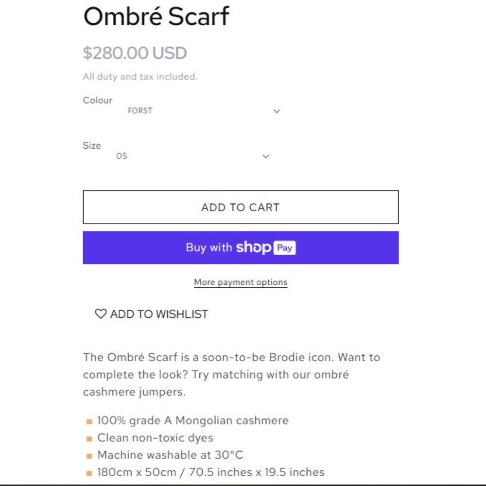 Brodie Cashmere Ombre Speckled Scarf - Picture 2 of 13